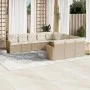 11-teiliges Gartensofa-Set mit beigen synthetischen Rattankissen von , Gartensets - Ref: Foro24-3226429, Preis: 709,24 €, Rab...