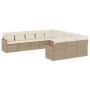 11-teiliges Gartensofa-Set mit beigen synthetischen Rattankissen von , Gartensets - Ref: Foro24-3226429, Preis: 671,94 €, Rab...