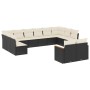 Gartensofa-Set 12-teilig mit schwarzen synthetischen Rattankissen von , Gartensets - Ref: Foro24-3226441, Preis: 630,77 €, Ra...