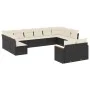 Set de sofás de jardín 12 piezas cojines ratán sintético negro de , Conjuntos de jardín - Ref: Foro24-3226441, Precio: 673,41...