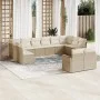 12-teiliges Gartensofa-Set und braune synthetische Rattankissen von , Gartensets - Ref: Foro24-3226443, Preis: 785,47 €, Raba...