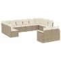12-teiliges Gartensofa-Set und braune synthetische Rattankissen von , Gartensets - Ref: Foro24-3226443, Preis: 785,47 €, Raba...
