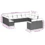 12-teiliges Gartensofa-Set und braune synthetische Rattankissen von , Gartensets - Ref: Foro24-3226443, Preis: 785,47 €, Raba...