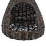 Katzenhaus mit Tipi-Kissenform aus naturgrauer Weide, 40 x 60 cm von vidaXL, Katzenmöbel - Ref: Foro24-170778, Preis: 95,54 €...