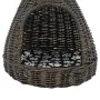 Katzenhaus mit Tipi-Kissenform aus naturgrauer Weide, 40 x 60 cm von vidaXL, Katzenmöbel - Ref: Foro24-170778, Preis: 93,92 €...