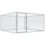 Perrera de exterior de acero galvanizado 2x2x1 m de vidaXL, Casetas y cercados para perros - Ref: Foro24-170819, Precio: 162,...