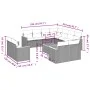 Garden sofa set 12 pieces with black synthetic rattan cushions by , Garden sets - Ref: Foro24-3226504, Price: 763,76 €, Disco...