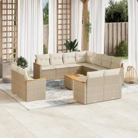 12-teiliges Gartensofa-Set und braune synthetische Rattankissen von , Gartensets - Ref: Foro24-3226506, Preis: 909,22 €, Raba...