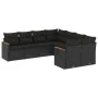 8-piece garden sofa set and black synthetic rattan cushions by , Garden sets - Ref: Foro24-3226552, Price: 525,75 €, Discount: %