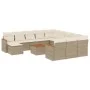 Garden sofa set with cushions 13 pieces beige synthetic rattan by , Garden sets - Ref: Foro24-3226590, Price: 857,08 €, Disco...