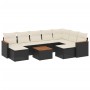 Set de sofás de jardín 10 pzas cojines ratán sintético negro de , Conjuntos de jardín - Ref: Foro24-3226546, Precio: 498,51 €...