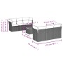 Gartensofa-Set mit beigem Kissenmix, 7-teilig aus PE-Rattan von , Gartensets - Ref: Foro24-3255821, Preis: 465,75 €, Rabatt: %