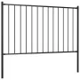 Fence panel and steel posts black powder coating 1.7x1.25m by vidaXL, fence panels - Ref: Foro24-145211, Price: 58,59 €, Disc...