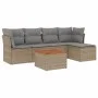 Garden sofa set with beige cushions mix 6 pieces PE rattan by , Garden sets - Ref: Foro24-3255947, Price: 370,72 €, Discount: %