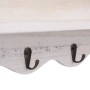 Weiße Wandgarderobe aus Holz, 50x10x30 cm von vidaXL, Hut- und Garderobenständer - Ref: Foro24-284235, Preis: 62,93 €, Rabatt: %