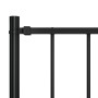 Fence panel and steel posts black powder coating 1.7x1.25m by vidaXL, fence panels - Ref: Foro24-145211, Price: 59,31 €, Disc...