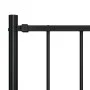 Fence panel and steel posts black powder coating 1.7x1.25m by vidaXL, fence panels - Ref: Foro24-145211, Price: 58,59 €, Disc...