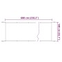 Toldo vertical blanco 140x600 cm tela oxford