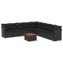 Garden sofa set 10 pieces with black synthetic rattan cushions by , Garden sets - Ref: Foro24-3256020, Price: 620,29 €, Disco...