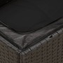 Set de sofás de jardín 10 pzas cojines ratán sintético negro