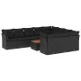 11-teiliges Gartensofa-Set und schwarze synthetische Rattankissen von , Gartensets - Ref: Foro24-3256167, Preis: 647,92 €, Ra...