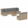 Garden sofa set with beige cushions 10 pieces synthetic rattan by , Garden sets - Ref: Foro24-3256192, Price: 587,95 €, Disco...