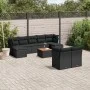 Gartensofa-Set 10-teilig mit schwarzen synthetischen Rattankissen von , Gartensets - Ref: Foro24-3256202, Preis: 603,46 €, Ra...