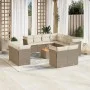 12-piece garden sofa set and brown synthetic rattan cushions by , Garden sets - Ref: Foro24-3256275, Price: 869,39 €, Discoun...
