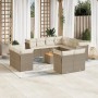 Set de sofás de jardín 12 pzas y cojines ratán sintético marrón de , Conjuntos de jardín - Ref: Foro24-3256275, Precio: 915,2...