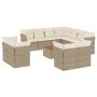 12-piece garden sofa set and brown synthetic rattan cushions by , Garden sets - Ref: Foro24-3256275, Price: 869,39 €, Discoun...
