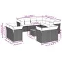 12-piece garden sofa set and brown synthetic rattan cushions by , Garden sets - Ref: Foro24-3256275, Price: 869,39 €, Discoun...