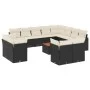 Set de sofás de jardín y cojines 13 pzas ratán sintético negro by , Garden sets - Ref: Foro24-3256280, Price: 841,10 €, Disco...