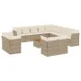 14-teiliges Gartensofa-Set mit beigen synthetischen Rattankissen von , Gartensets - Ref: Foro24-3256289, Preis: 988,16 €, Rab...