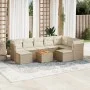 Garden sofa set with beige cushions 10 pieces synthetic rattan by , Garden sets - Ref: Foro24-3256296, Price: 647,54 €, Disco...