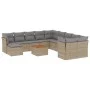 Garden sofa set with beige cushions mix 12 pieces PE rattan by , Garden sets - Ref: Foro24-3256311, Price: 759,11 €, Discount: %