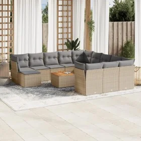 Gartensofa-Set mit beigem Kissenmix, 13-teilig, PE-Rattan von , Gartensets - Ref: Foro24-3256318, Preis: 834,96 €, Rabatt: %