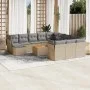 Garden sofa set with beige cushions mix 13 pieces PE rattan by , Garden sets - Ref: Foro24-3256318, Price: 835,17 €, Discount: %