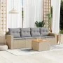 Garden sofa set with beige cushions mix 5 pieces PE rattan by , Garden sets - Ref: Foro24-3256332, Price: 344,43 €, Discount: %