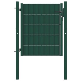 Grünes Zauntor aus PVC und Stahl, 100 x 81 cm von vidaXL, Gartentore - Ref: Foro24-145227, Preis: 112,61 €, Rabatt: %