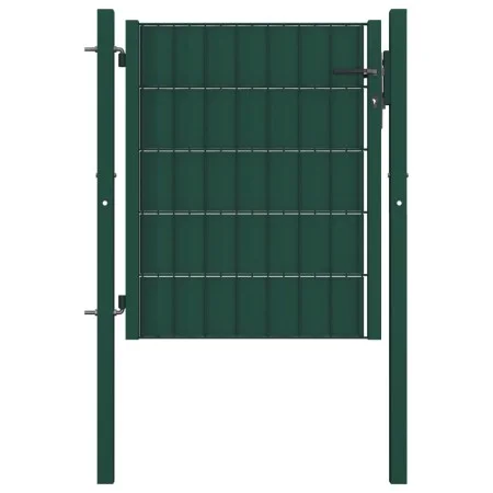 Grünes Zauntor aus PVC und Stahl, 100 x 81 cm von vidaXL, Gartentore - Ref: Foro24-145227, Preis: 112,61 €, Rabatt: %
