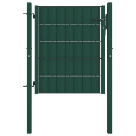 Grünes Zauntor aus PVC und Stahl, 100 x 81 cm von vidaXL, Gartentore - Ref: Foro24-145227, Preis: 112,61 €, Rabatt: %