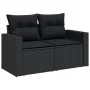 8-teiliges Gartensofa-Set und schwarze synthetische Rattankissen von , Gartensets - Ref: Foro24-3256370, Preis: 603,84 €, Rab...