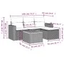 Gartensofa-Set mit Kissen, 5-teilig, beiges synthetisches Rattan von , Gartensets - Ref: Foro24-3256422, Preis: 341,68 €, Rab...