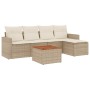 Juego de sofás jardín con cojines 6 pzas ratán sintético beige de , Conjuntos de jardín - Ref: Foro24-3256429, Precio: 429,93...