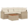 Juego de sofás jardín con cojines 5 pzas ratán sintético beige de , Conjuntos de jardín - Ref: Foro24-3256436, Precio: 412,91...