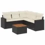 6-piece garden sofa set and black synthetic rattan cushions by , Garden sets - Ref: Foro24-3256448, Price: 360,88 €, Discount: %