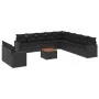 Gartensofa-Set 12-teilig mit schwarzen synthetischen Rattankissen von , Gartensets - Ref: Foro24-3256531, Preis: 836,12 €, Ra...