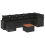 8-piece garden sofa set and black synthetic rattan cushions by , Garden sets - Ref: Foro24-3256559, Price: 500,93 €, Discount: %