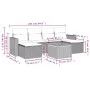 7-teiliges Garten-Essset und schwarze Kissen aus synthetischem Rattan von , Gartensets - Ref: Foro24-3256573, Preis: 433,33 €...