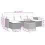 7-piece garden sofa set with gray PE rattan cushions by , Garden sets - Ref: Foro24-3256578, Price: 398,40 €, Discount: %